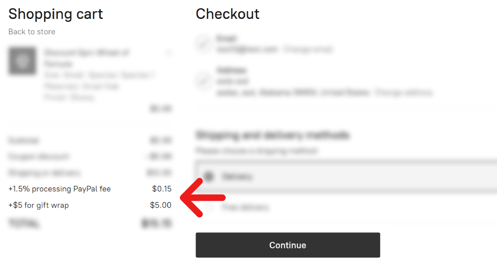 Ecwid Smart Cart Surcharges