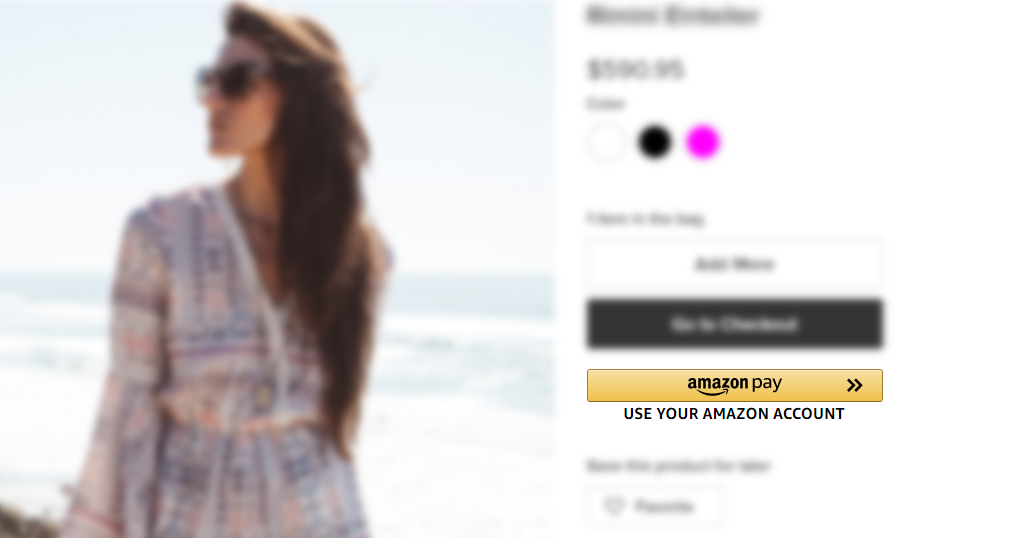 Ecwid Amazon Pay. More than a payment button.
