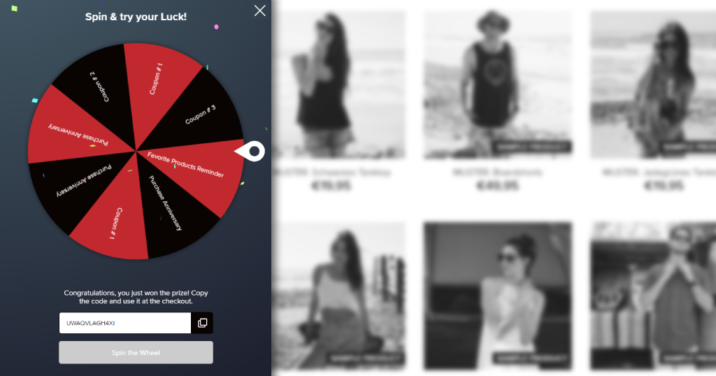 Ecwid Discount Spin Wheel of Fortune