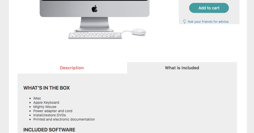 Tabber: Product Description Tabs