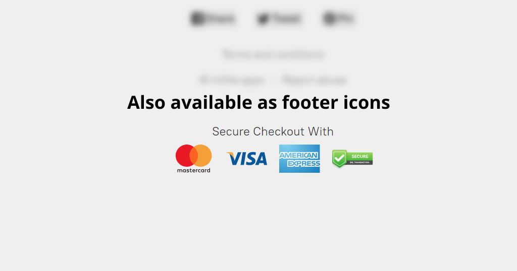 Ecwid Trust Badges & Payment Icons
