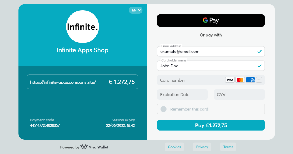 Ecwid Viva Wallet - Increase your conversion rate with Smart Checkout
